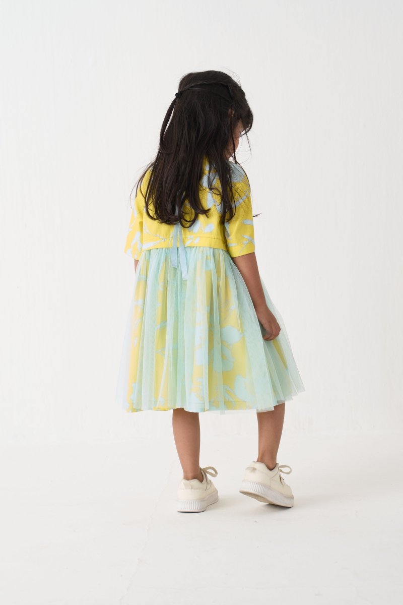 Yoke Frill Dress - Three Clothing