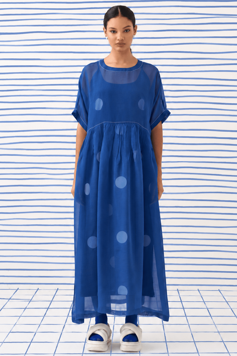 Yoke Gather Dress - Three Clothing