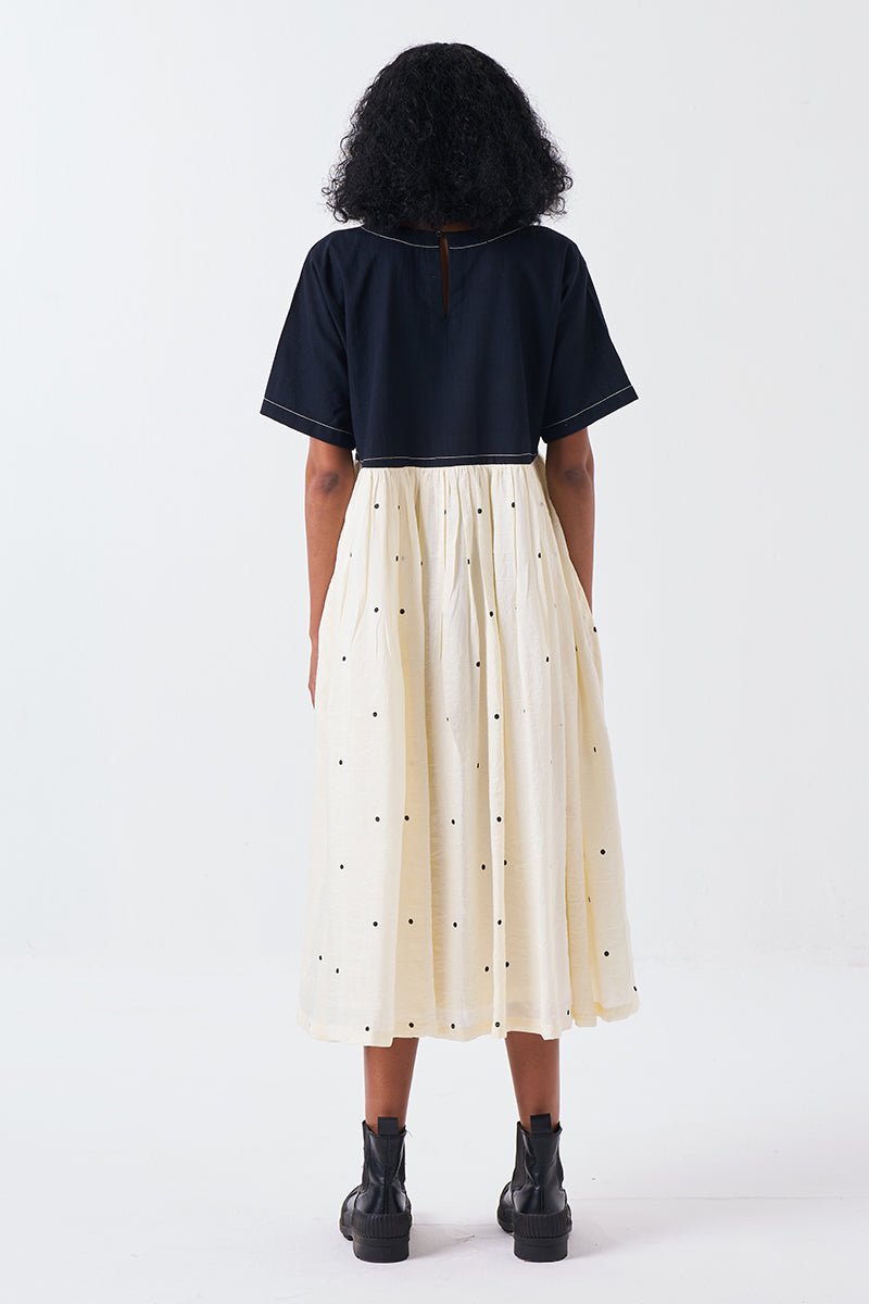 Yoke Gather Dress - Three Clothing