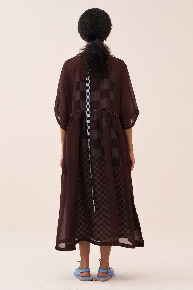 Yoke Gather Dress - Three Clothing