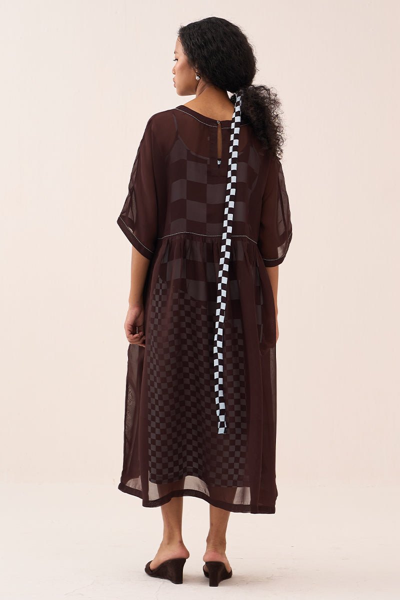 Yoke Gather Dress - Three Clothing