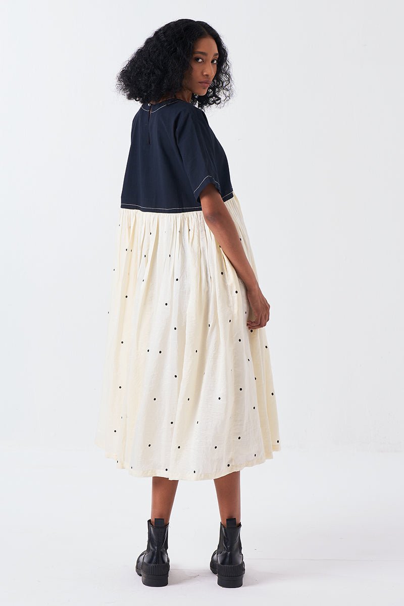 Yoke Gather Dress - Three Clothing