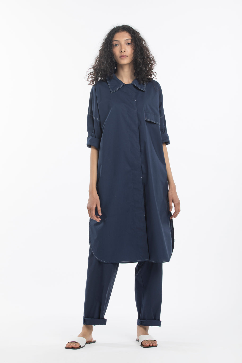 U-Shape Jacket Co-ord- Navy