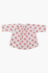 Peasant Top- Dusty Rose Floral