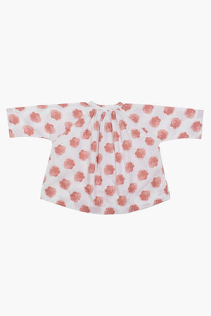 Peasant Top- Dusty Rose Floral