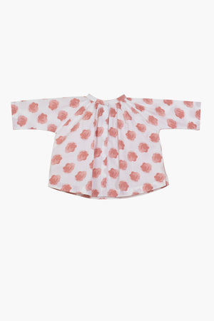 Peasant Top- Dusty Rose Floral