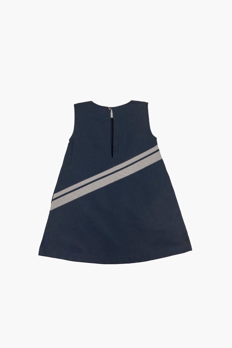 Applique Dress- Navy - Three