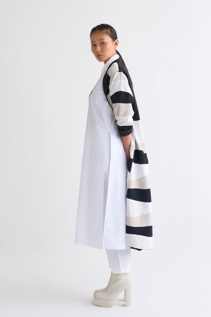 Applique Jacket - Black - Three