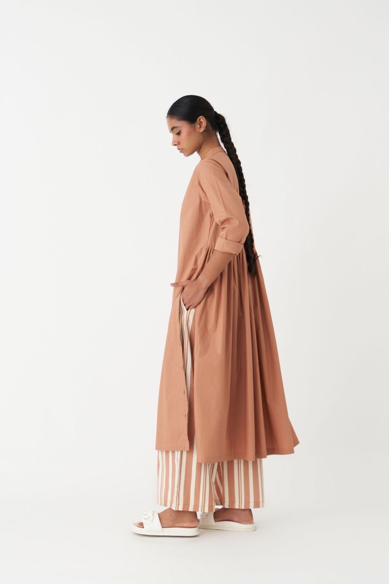 Back Gather Jacket (Set of 2) - Champagne - Three