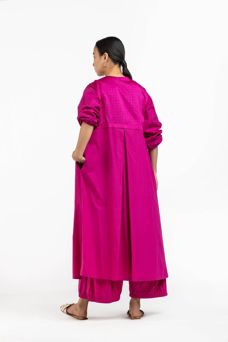 Back Yoke Jacket Hot Pink - Three