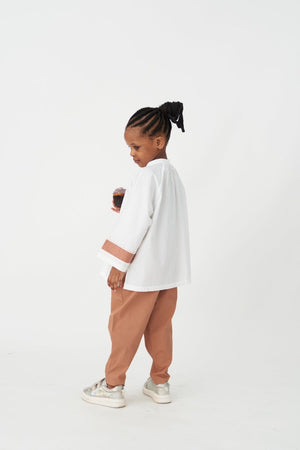 Basic Pant - Champagne - Three