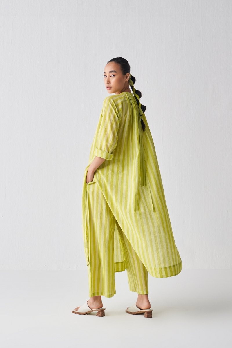 Broad Bottom - Lime Stripe - Three