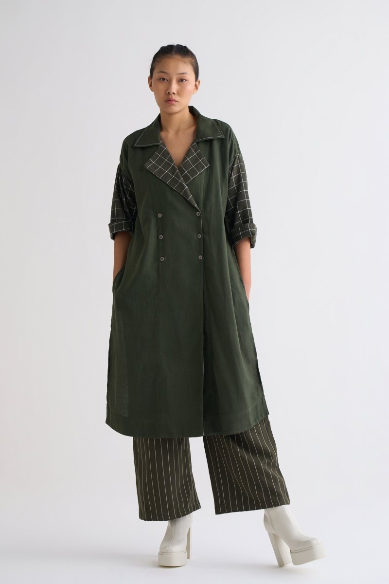 Broad Bottom - Olive Stripe - Three