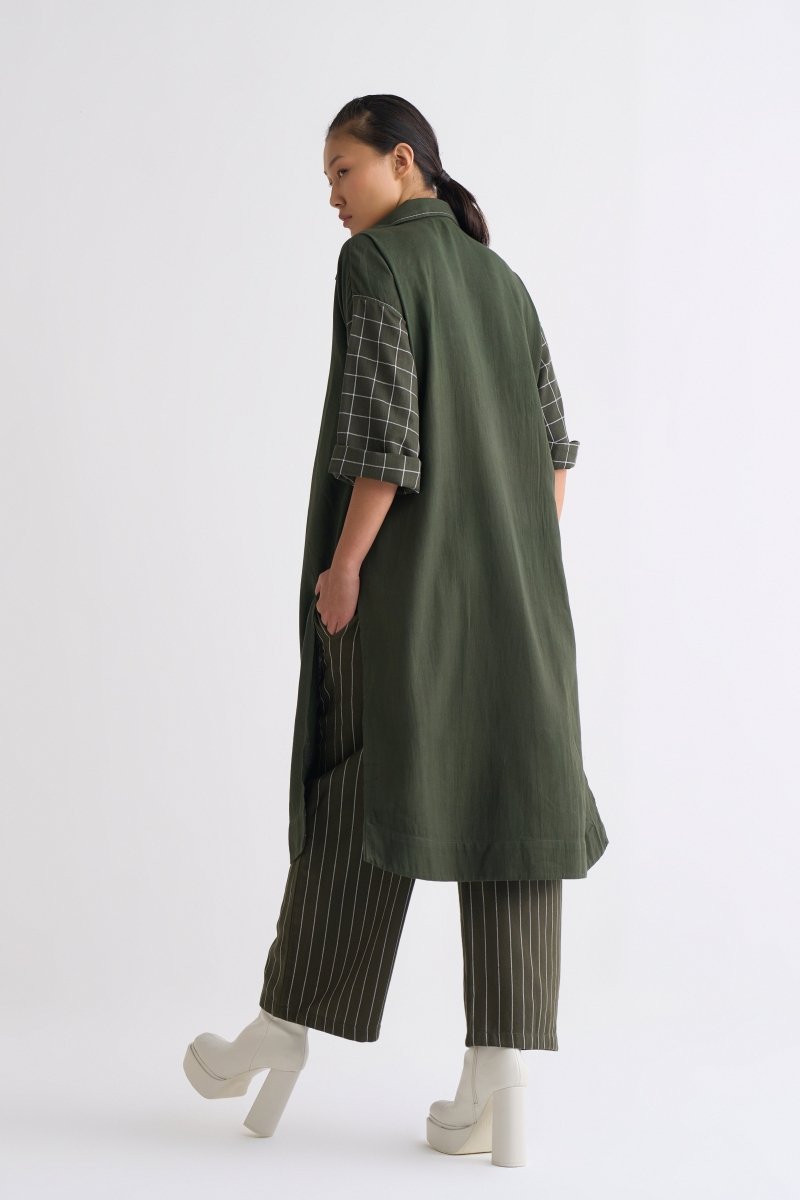 Broad Bottom - Olive Stripe - Three