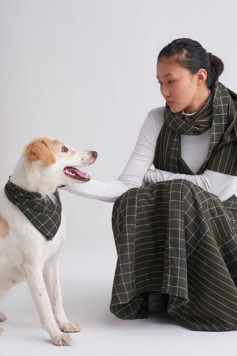 Circular Skirt - Olive Stripe - Three