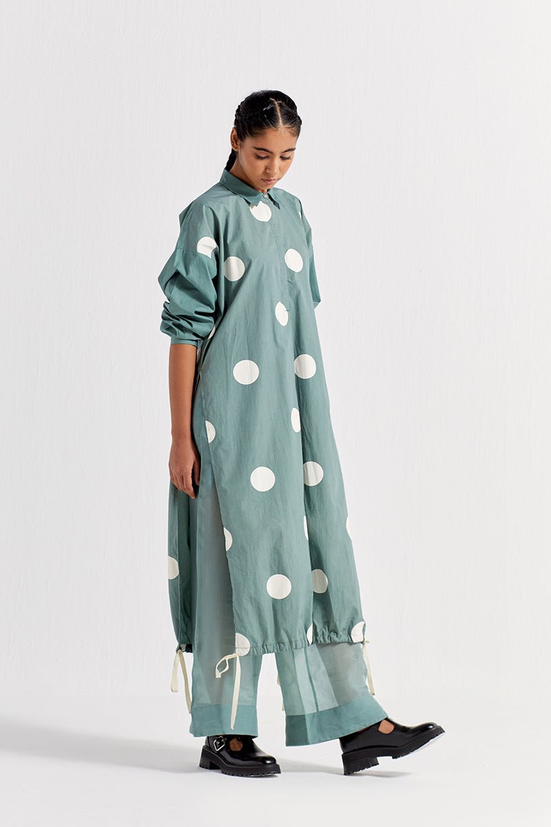 Drawstring Hem Tunic Co-ord ( Set of 2) - Three