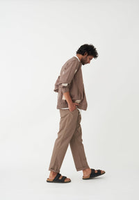 Embroidered Bomber Jacket Co-ord (Set of 3) - Cedar - Three