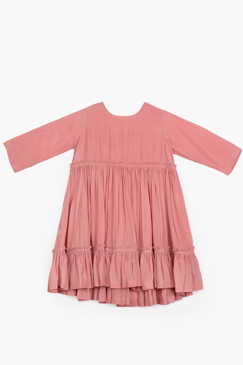 Frill Dress- Dusty Rose - Three