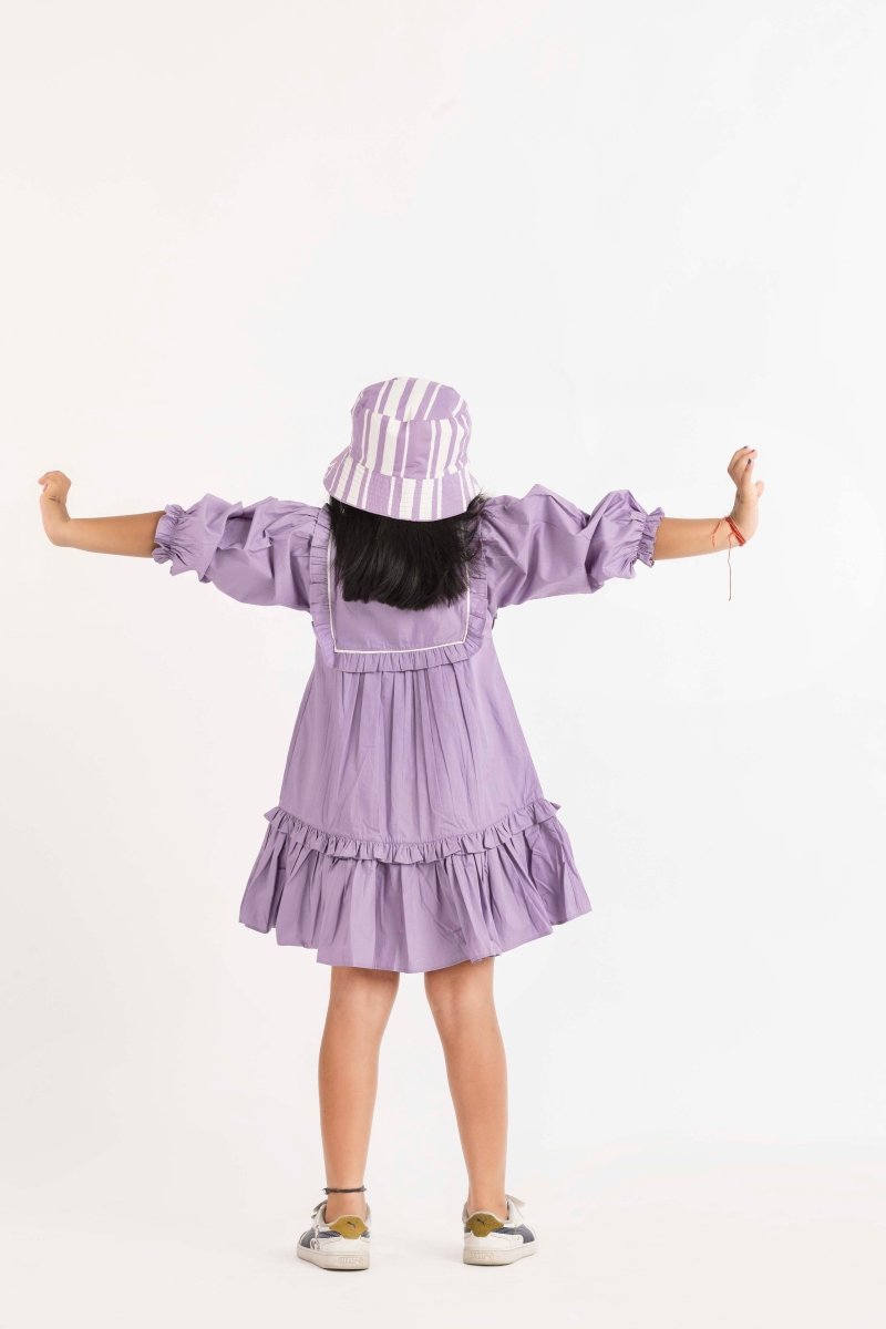 Frill Dress Lavender - Three