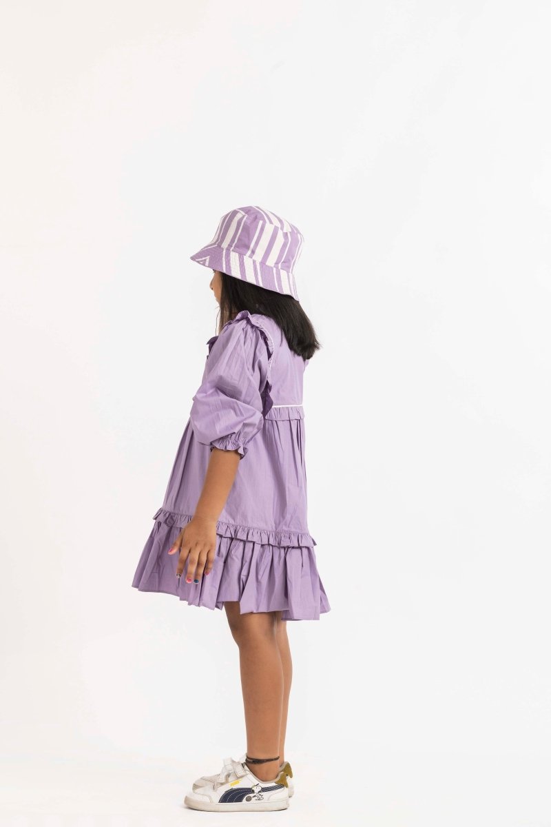 Frill Dress Lavender - Three