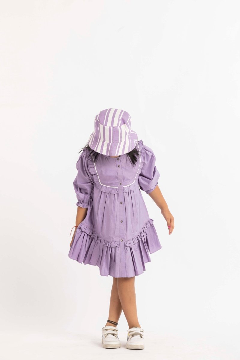 Frill Dress Lavender - Three