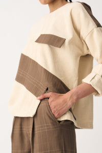 Front Pleat Pant - Umber Check - Three