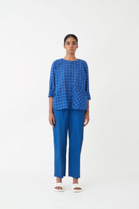 Front Pocket Shirt Co-ord (Set of 2) - Electric Blue - Three