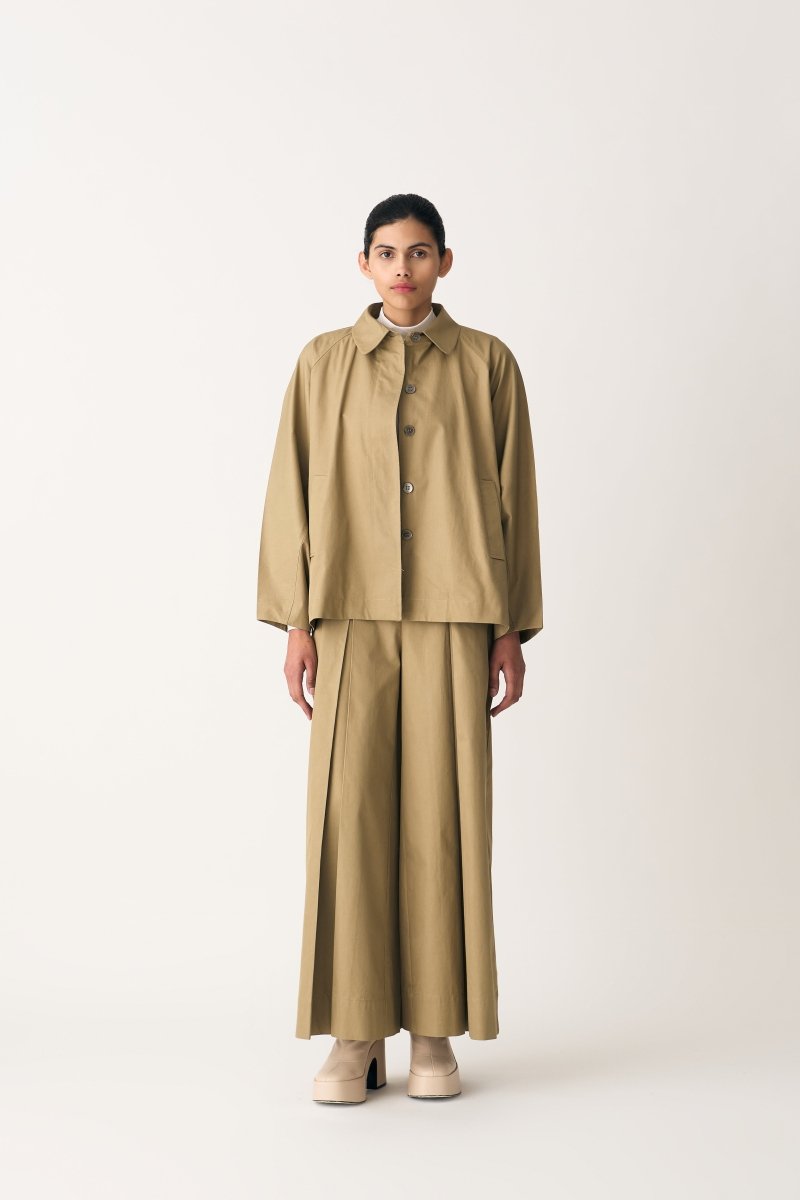 Inverted Box Pleat Bottom - Autumn Sage - Three