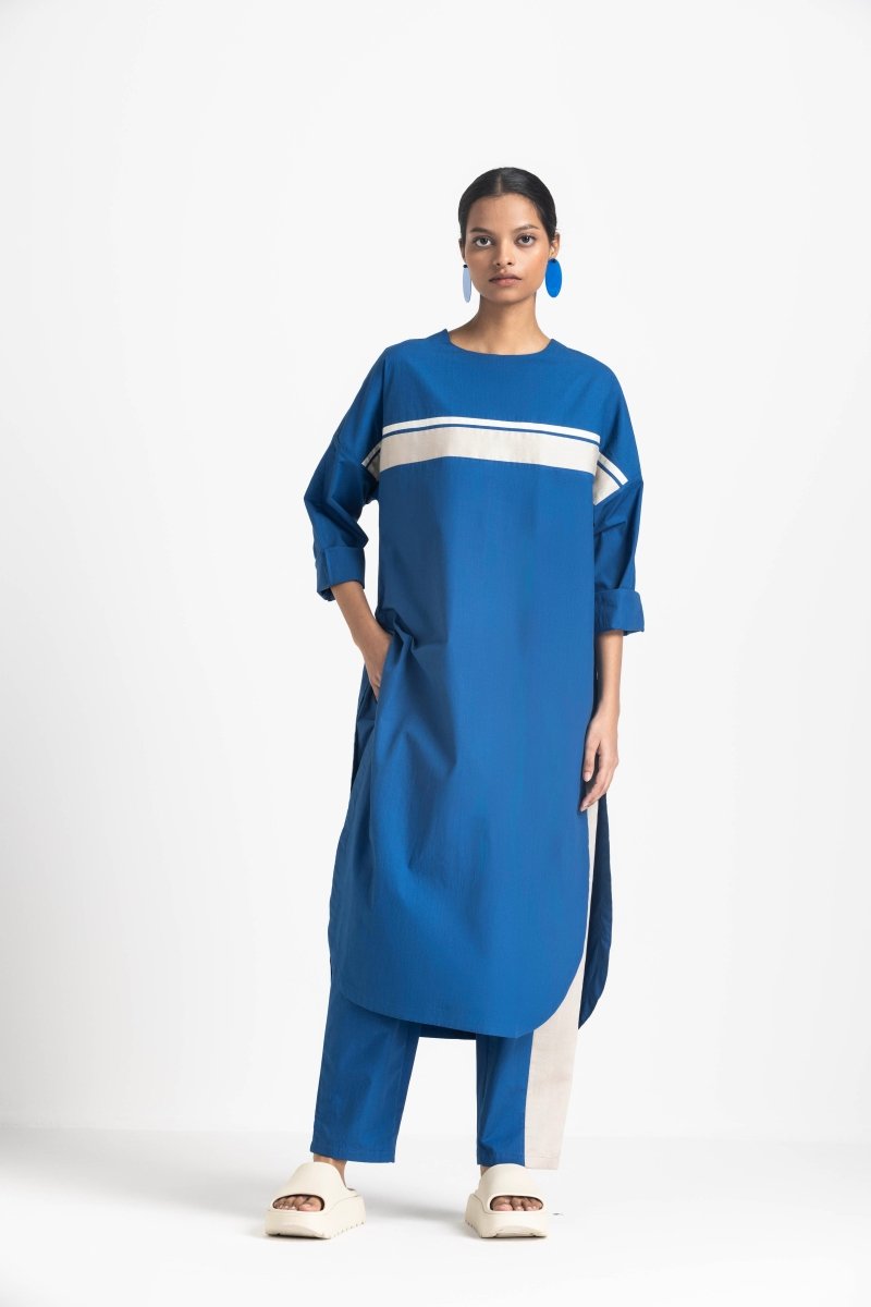 Long Jumper Co-ord - Electric Blue - Three