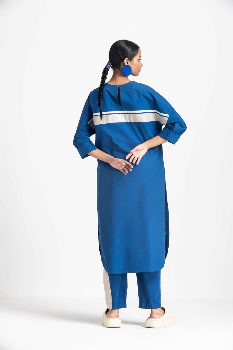 Long Jumper Co-ord - Electric Blue - Three