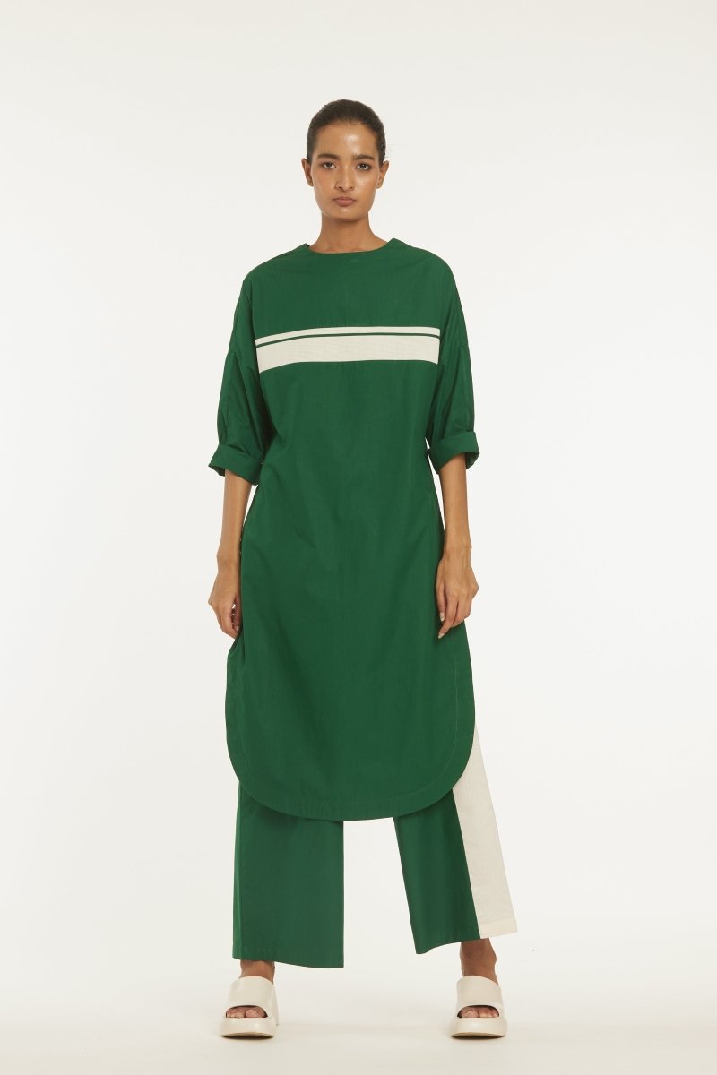 Long Jumper Co-ord Emerald Green - Three