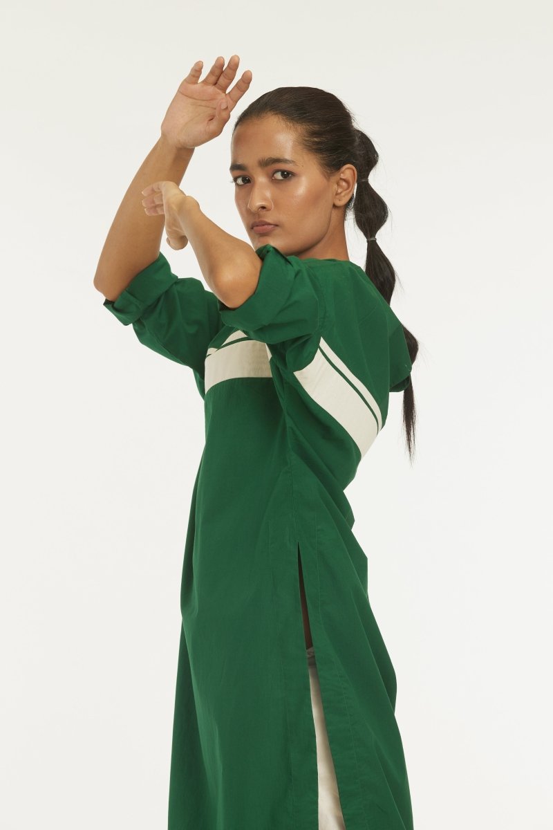 Long Jumper Co-ord Emerald Green - Three