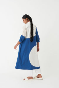 Moon Jacket Co-ord (Set of 3) - Electric Blue and Ivory - Three