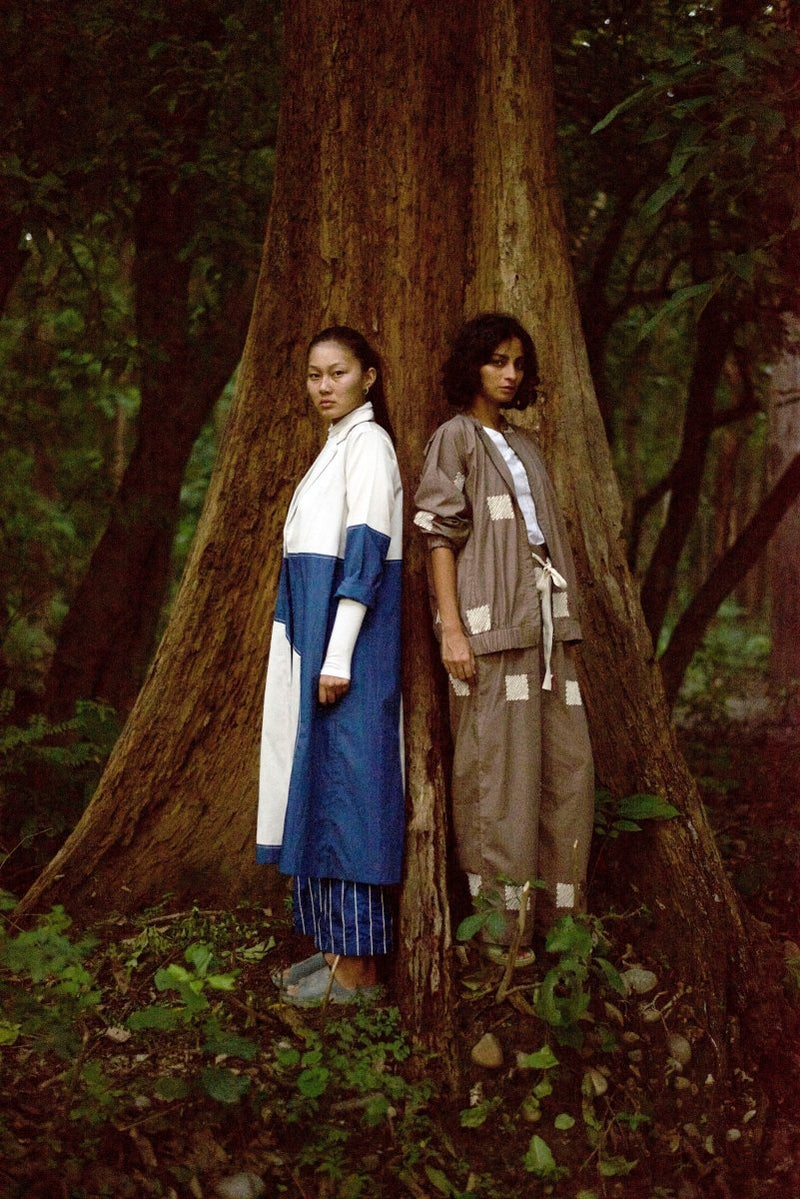 Moon Jacket Co-ord (Set of 3) - Electric Blue and Ivory - Three