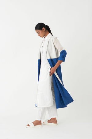 Moon Jacket Co-ord (Set of 3) - Electric Blue and Ivory - Three