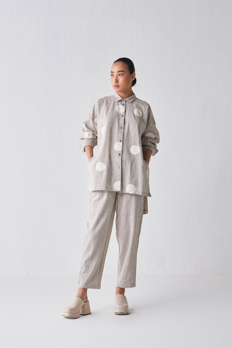 New Narrow Woven Bottom - Beige - Three