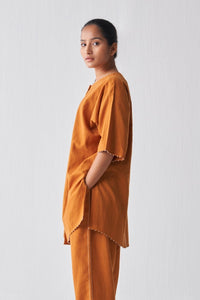 New Narrow Woven Bottom - Rust - Three