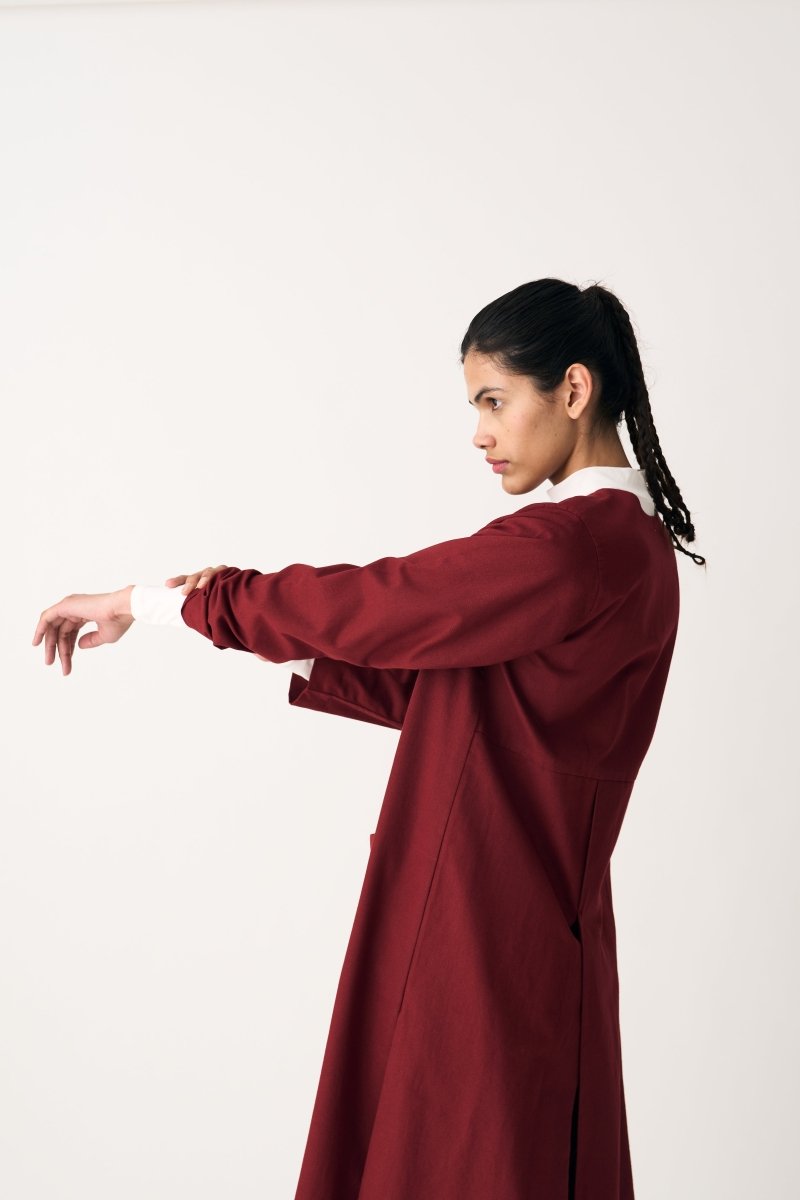 Panel Jacket - Scarlet - Three