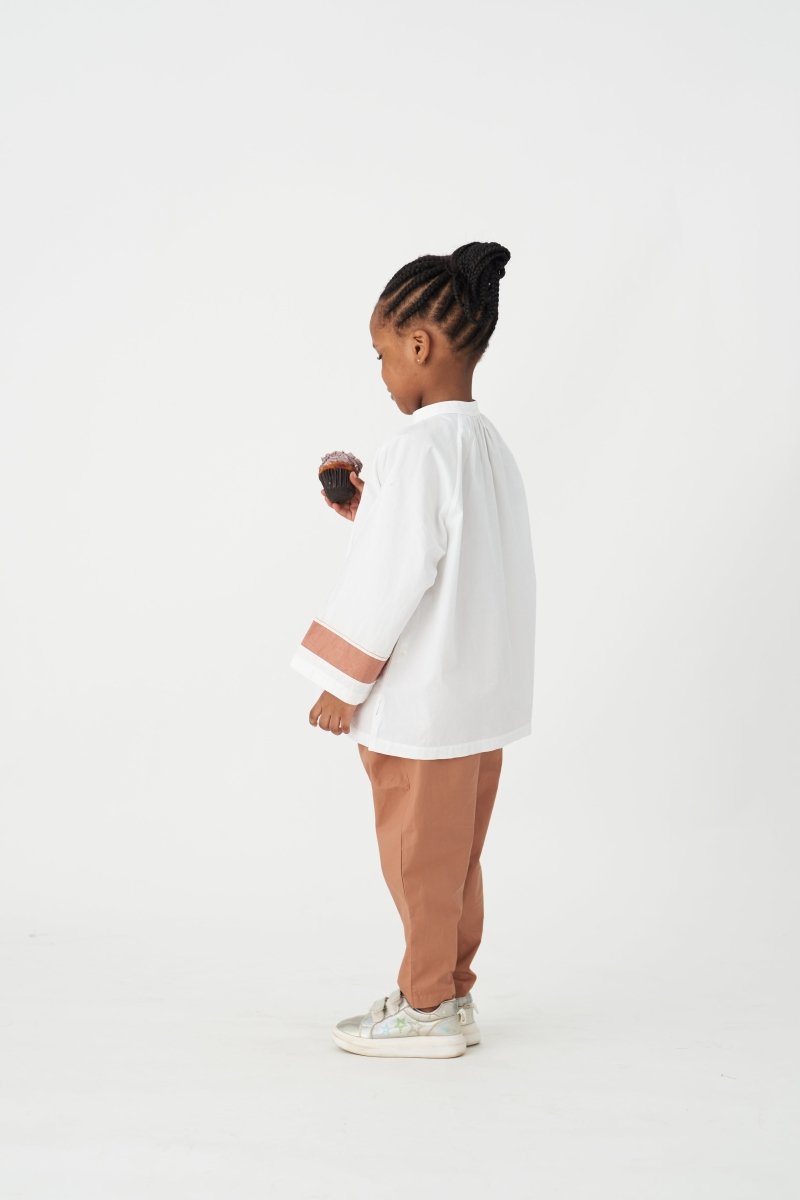 Peasant Top Co-ord - Champagne - Three