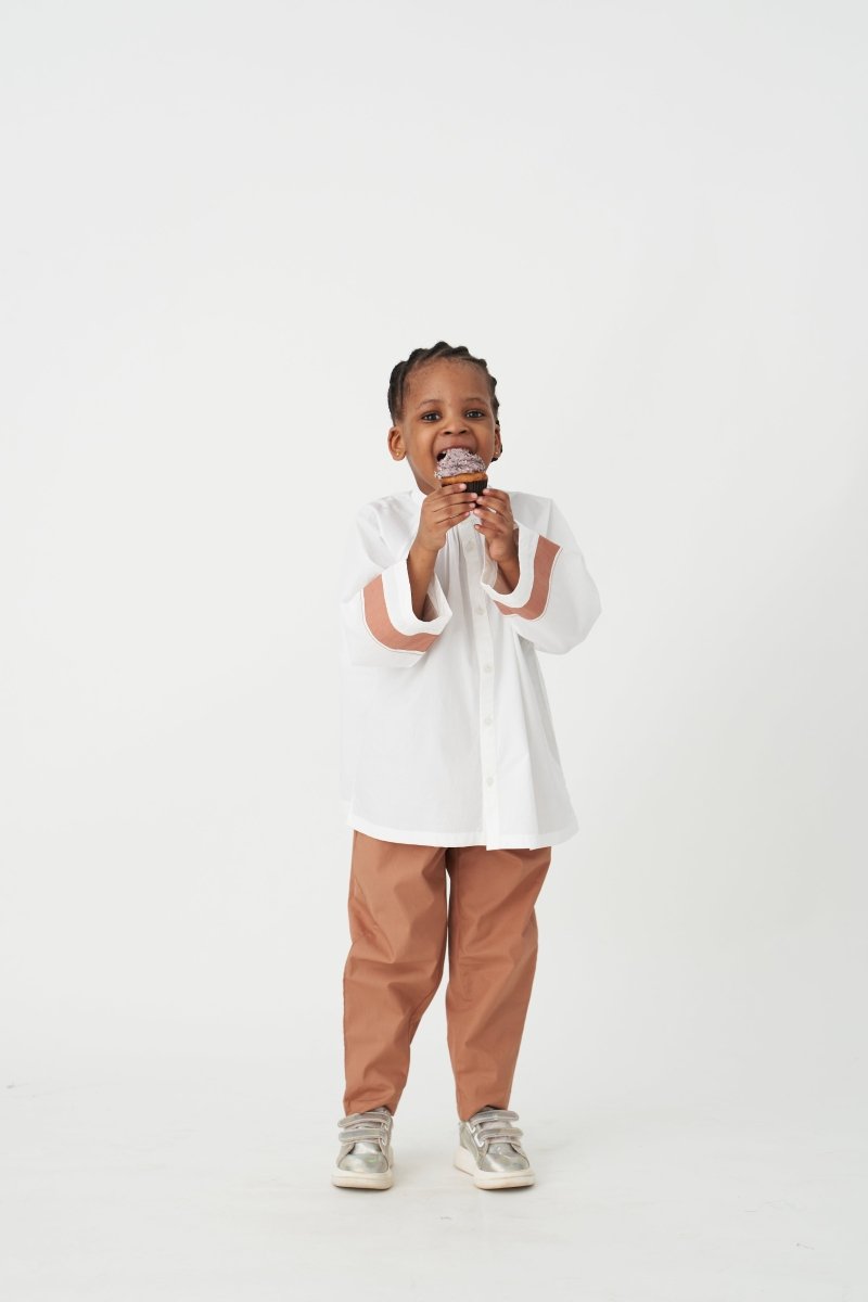 Peasant Top Co-ord - Champagne - Three