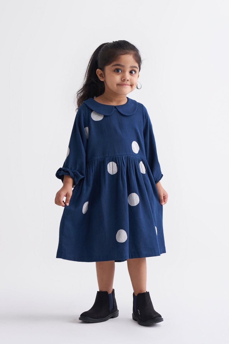 Petar Pan Dress - Navy - Three