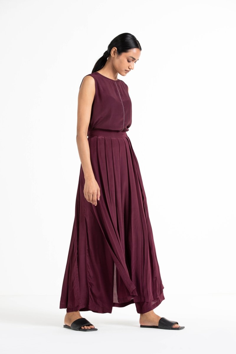 Round Neck Top Co-ord (Set of 3) - Three