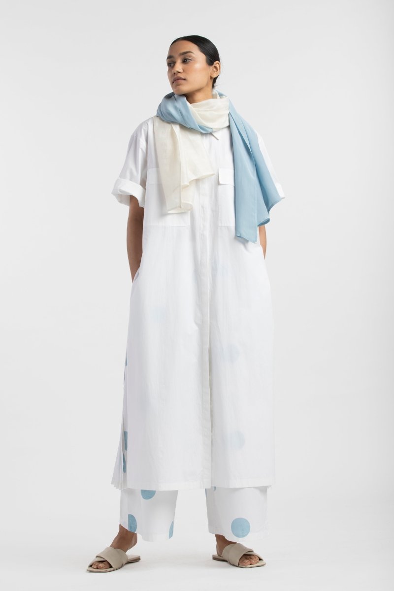 Scarf- Powder Blue - Three