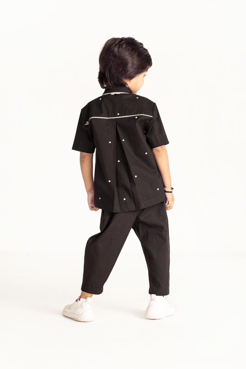 Short Shirt- Black Polka - Three