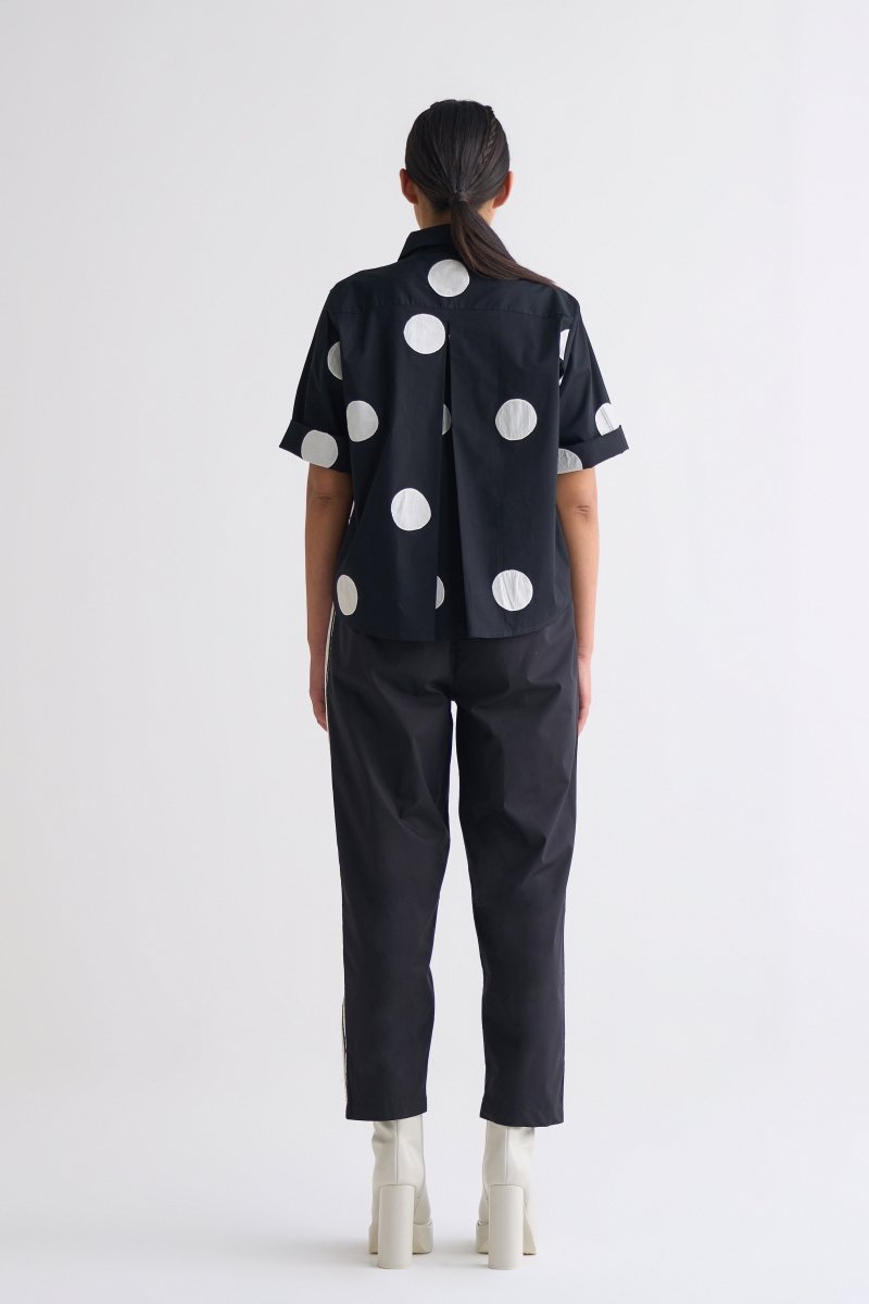 Short Top Co-ord - Black - Three