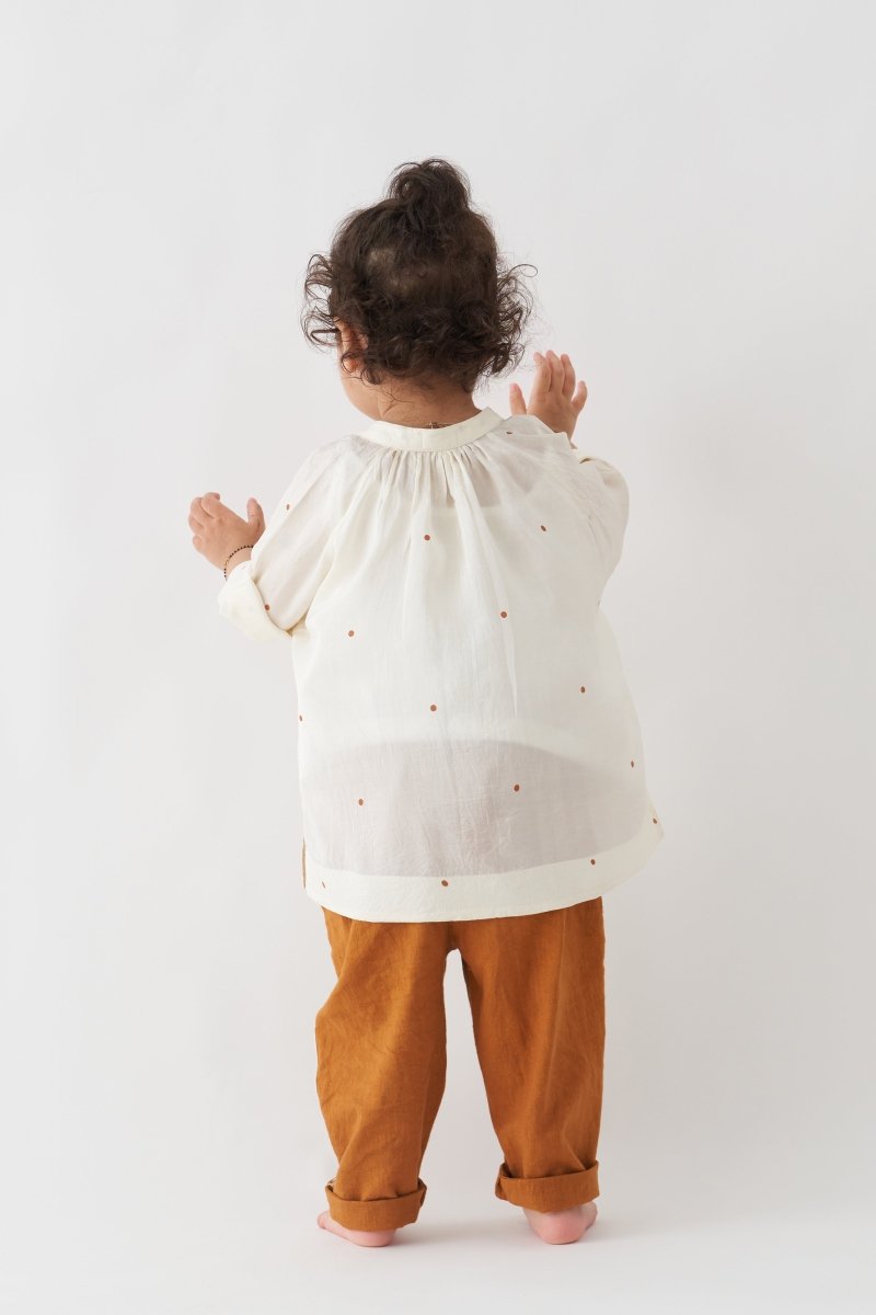 Side Applique Pant - Rust - Three