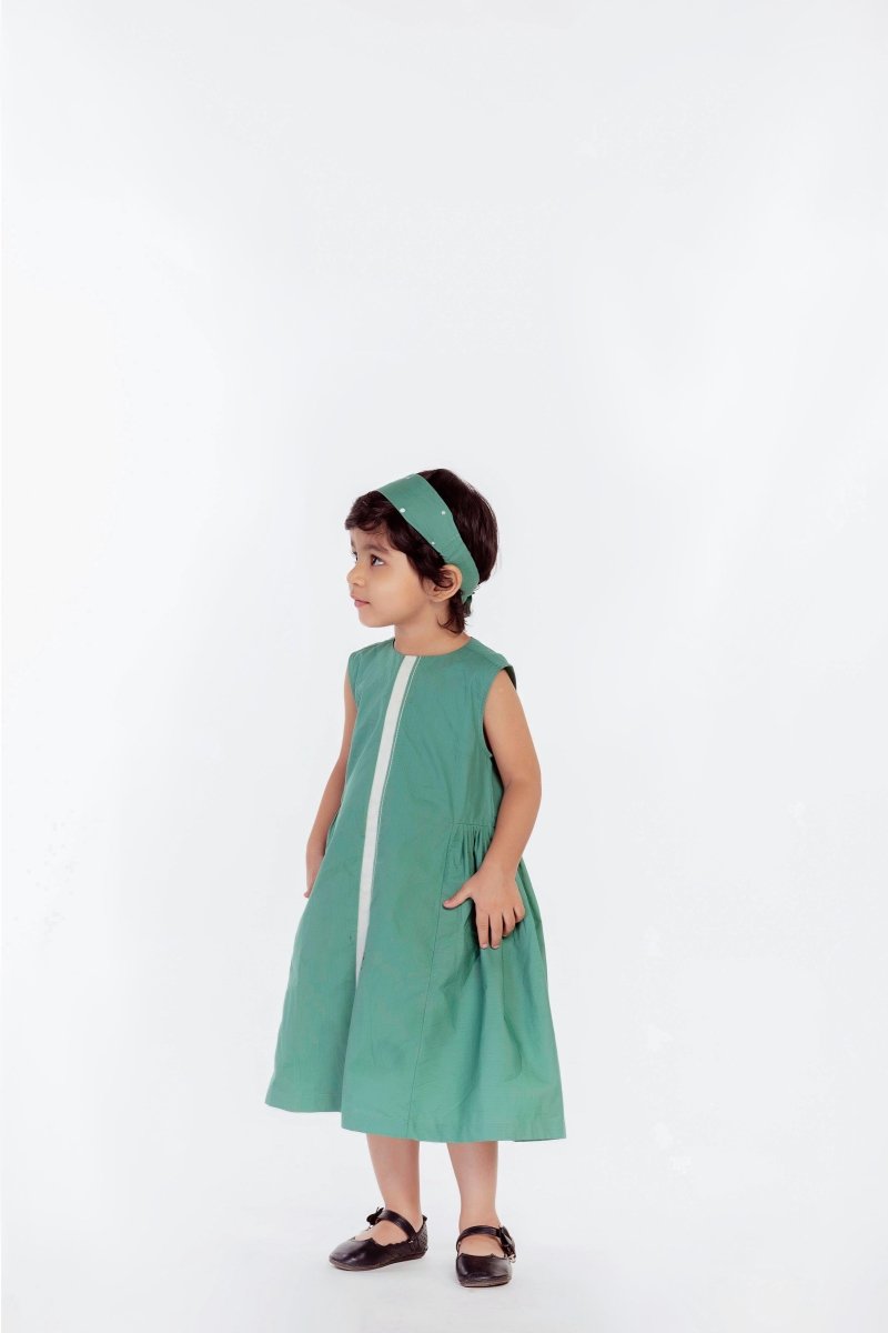 Side Gather Applique Dress - Three