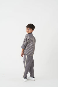 Side Twill Tape Pant - Grey - Three
