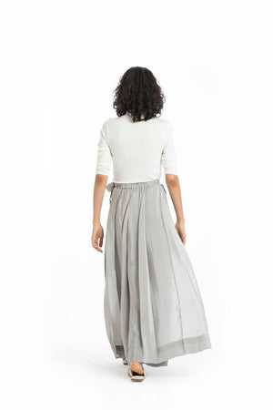 Skirt pant-Ash grey - Three