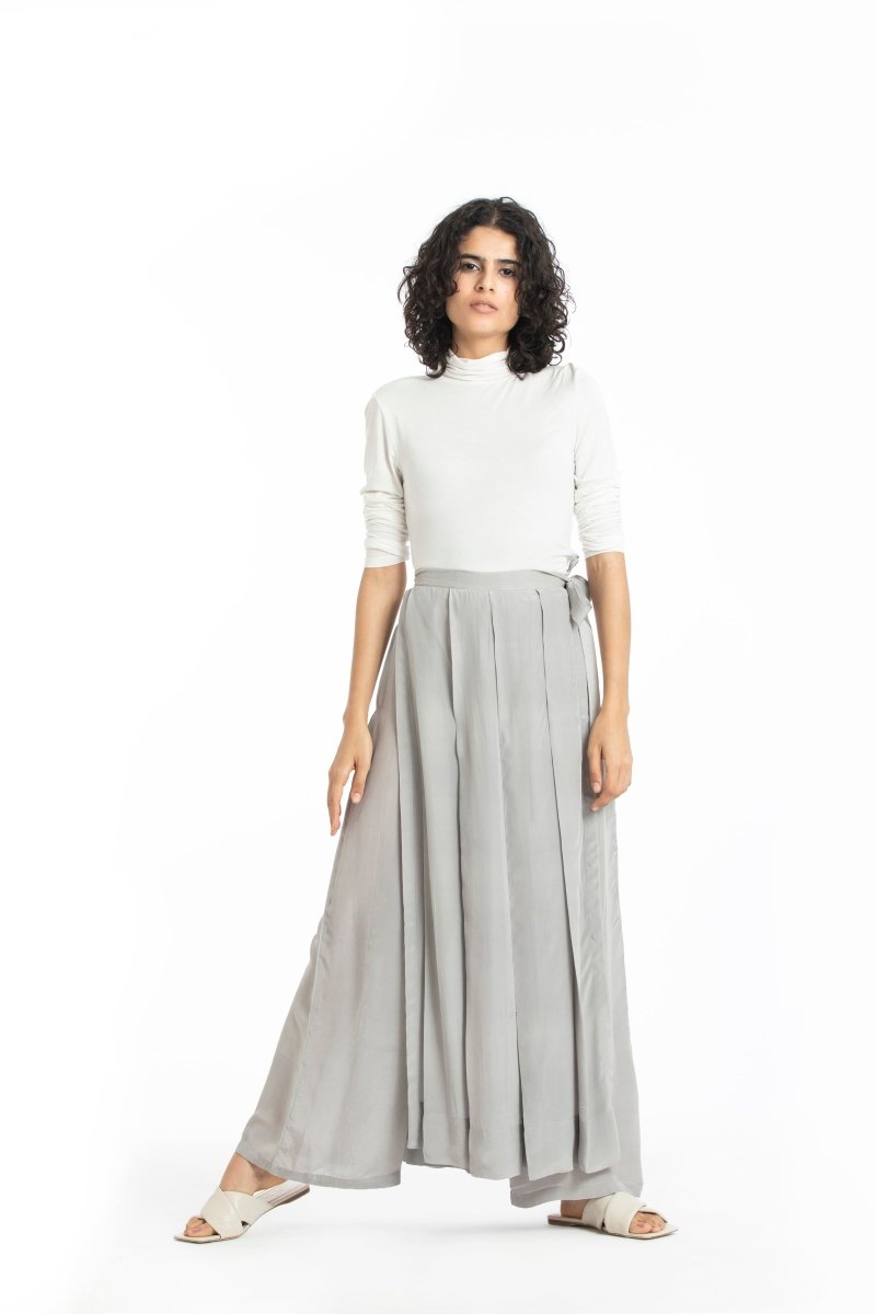 Skirt pant-Ash grey - Three